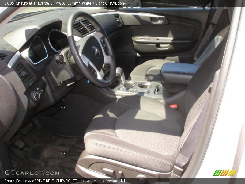 Summit White / Light Gray/Ebony 2009 Chevrolet Traverse LT AWD