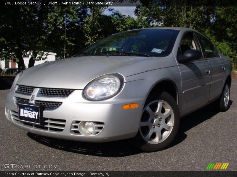 Bright Silver Metallic / Dark Slate Gray 2003 Dodge Neon SXT
