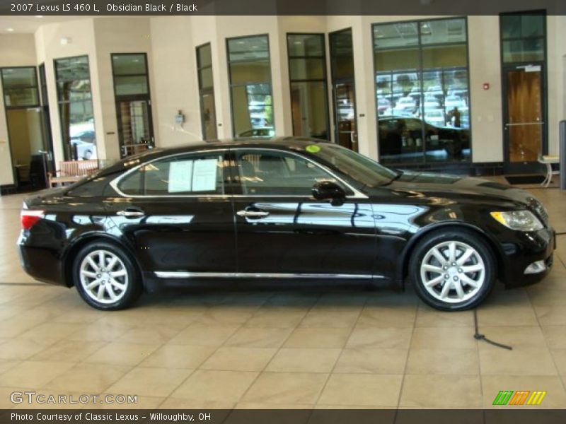 Obsidian Black / Black 2007 Lexus LS 460 L