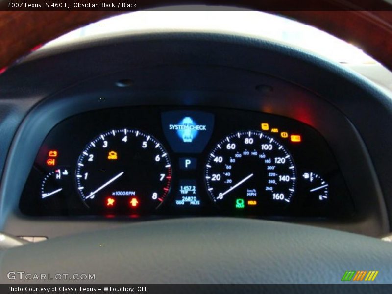 Obsidian Black / Black 2007 Lexus LS 460 L