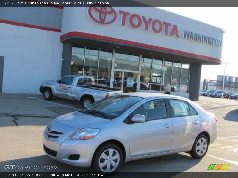 Silver Streak Mica / Dark Charcoal 2007 Toyota Yaris Sedan