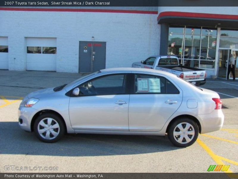 Silver Streak Mica / Dark Charcoal 2007 Toyota Yaris Sedan