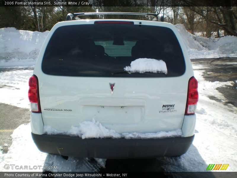 Summit White / Gray 2006 Pontiac Montana SV6