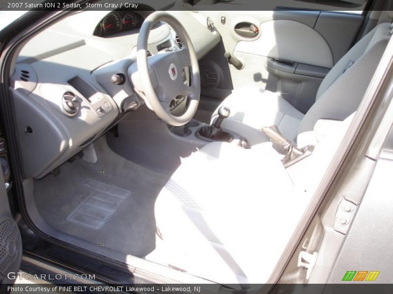 Storm Gray / Gray 2007 Saturn ION 2 Sedan