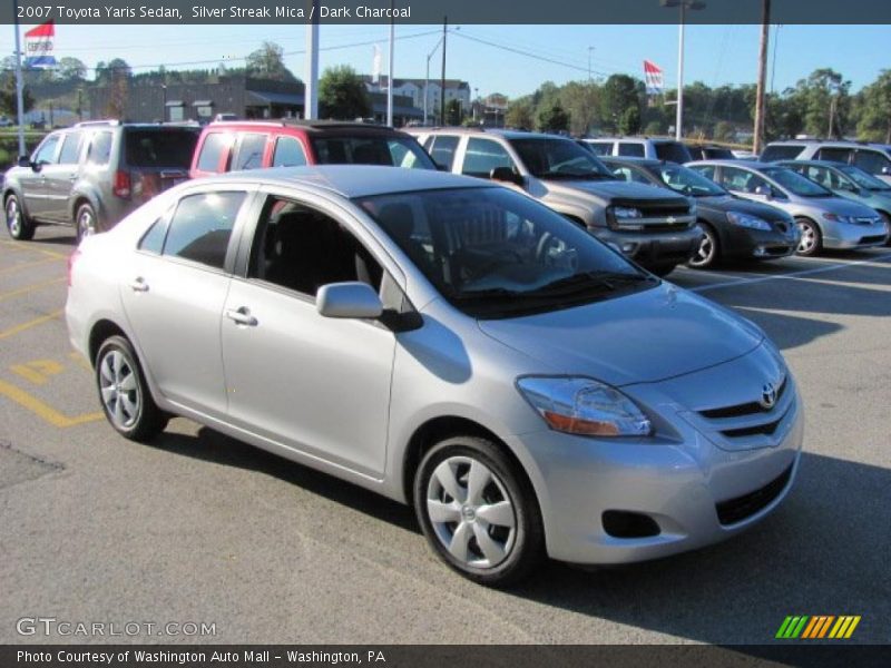Silver Streak Mica / Dark Charcoal 2007 Toyota Yaris Sedan