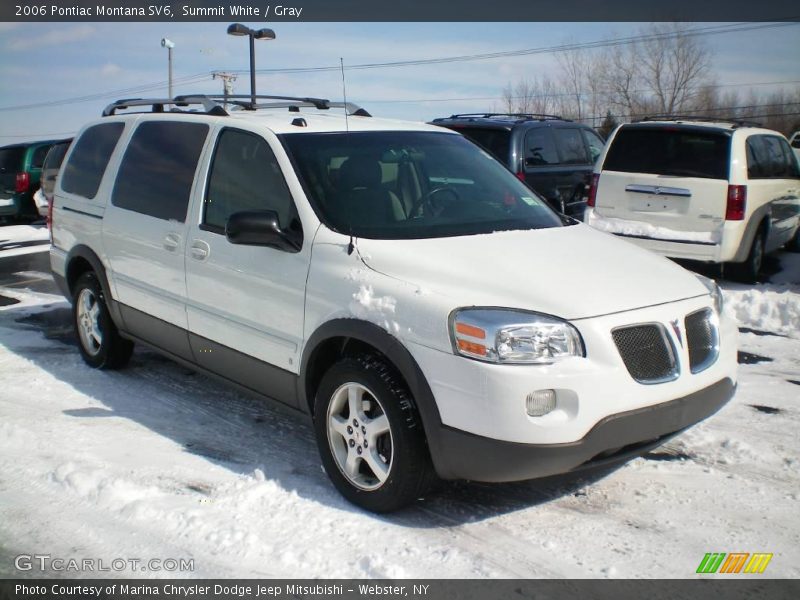 Summit White / Gray 2006 Pontiac Montana SV6
