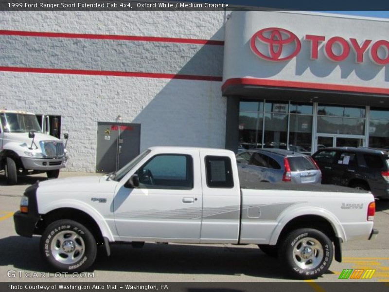 Oxford White / Medium Graphite 1999 Ford Ranger Sport Extended Cab 4x4