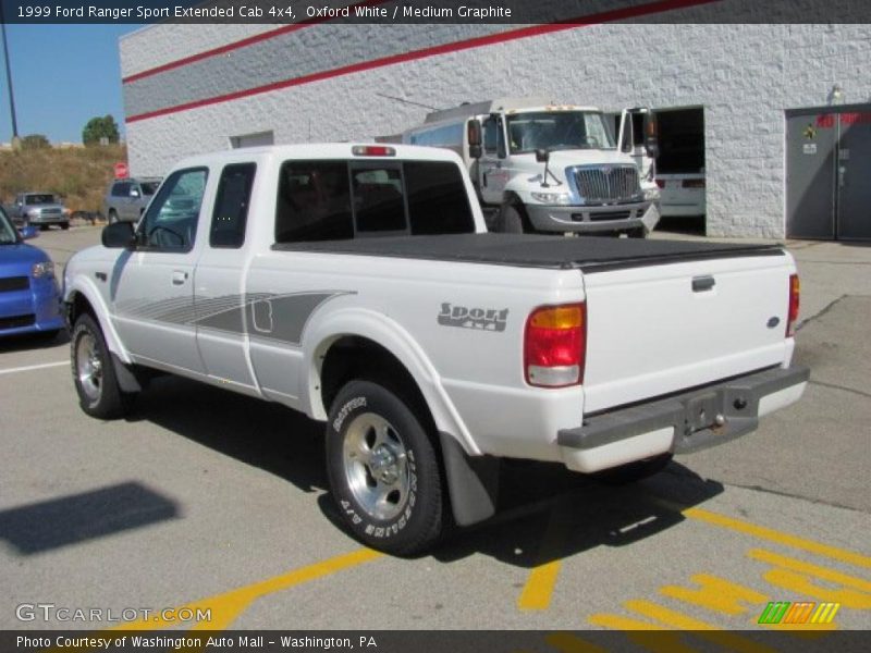 Oxford White / Medium Graphite 1999 Ford Ranger Sport Extended Cab 4x4