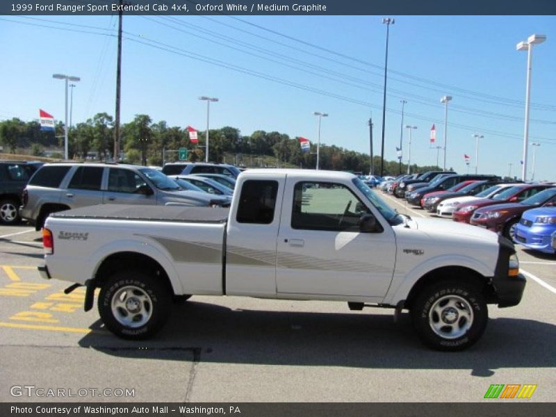 Oxford White / Medium Graphite 1999 Ford Ranger Sport Extended Cab 4x4