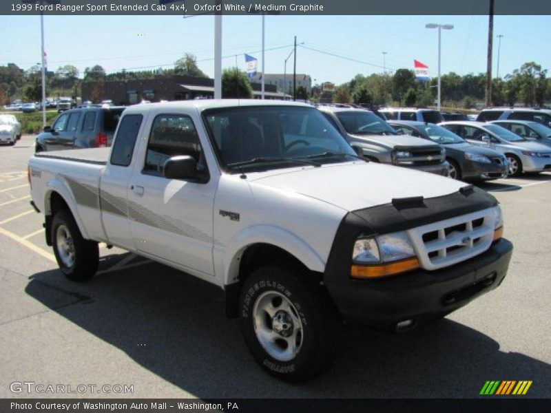 Oxford White / Medium Graphite 1999 Ford Ranger Sport Extended Cab 4x4