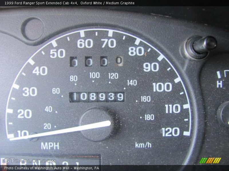 Oxford White / Medium Graphite 1999 Ford Ranger Sport Extended Cab 4x4