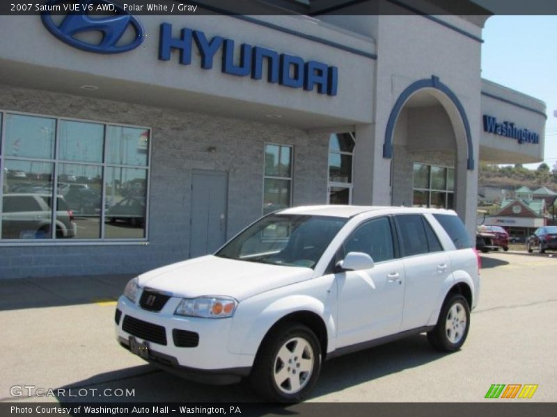 Polar White / Gray 2007 Saturn VUE V6 AWD