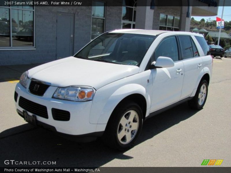 Polar White / Gray 2007 Saturn VUE V6 AWD