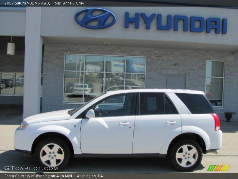 Polar White / Gray 2007 Saturn VUE V6 AWD