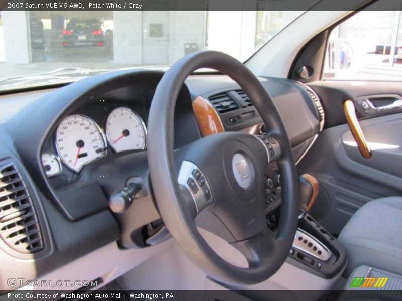 Polar White / Gray 2007 Saturn VUE V6 AWD