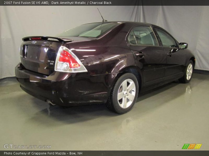 Dark Amethyst Metallic / Charcoal Black 2007 Ford Fusion SE V6 AWD