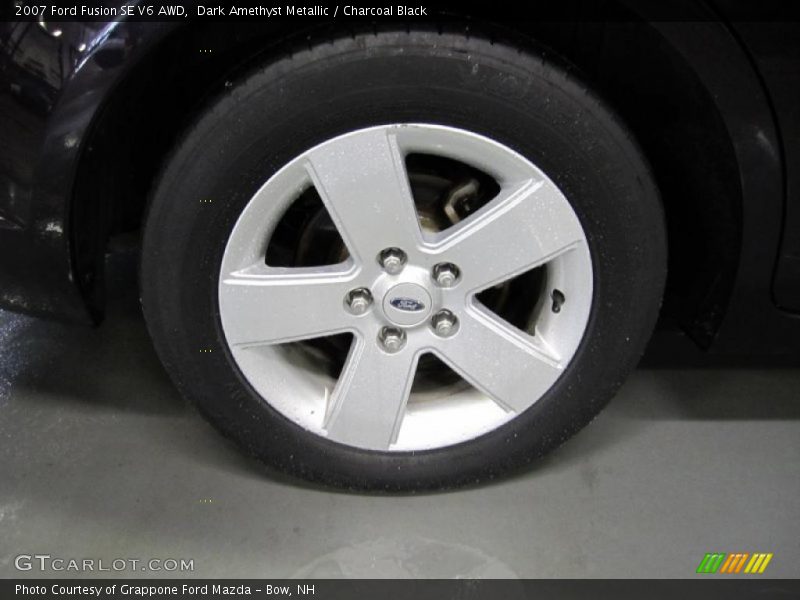 Dark Amethyst Metallic / Charcoal Black 2007 Ford Fusion SE V6 AWD