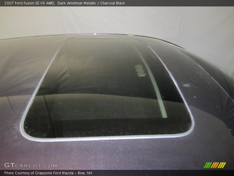 Dark Amethyst Metallic / Charcoal Black 2007 Ford Fusion SE V6 AWD