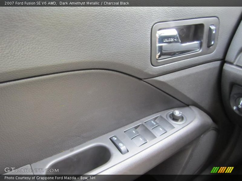 Dark Amethyst Metallic / Charcoal Black 2007 Ford Fusion SE V6 AWD