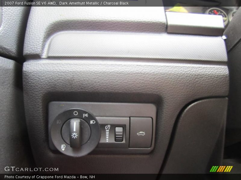 Dark Amethyst Metallic / Charcoal Black 2007 Ford Fusion SE V6 AWD