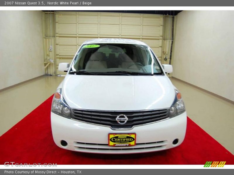 Nordic White Pearl / Beige 2007 Nissan Quest 3.5