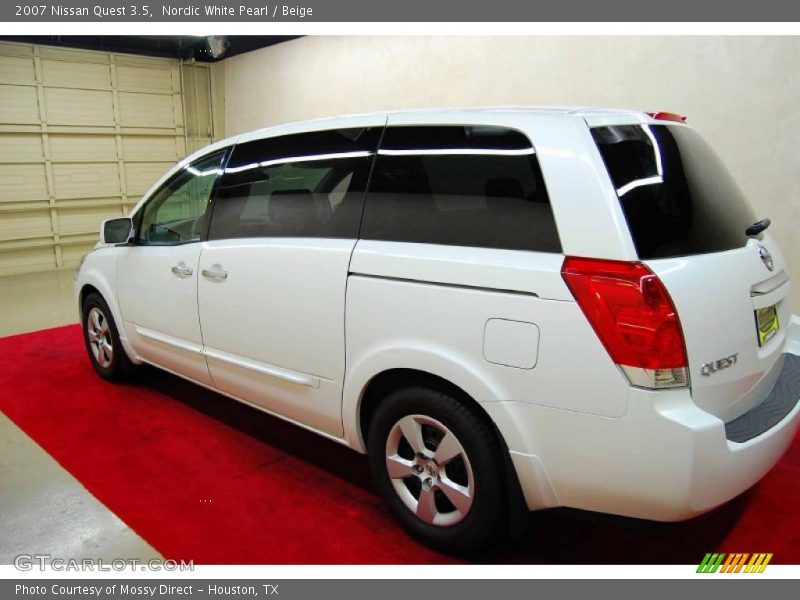 Nordic White Pearl / Beige 2007 Nissan Quest 3.5