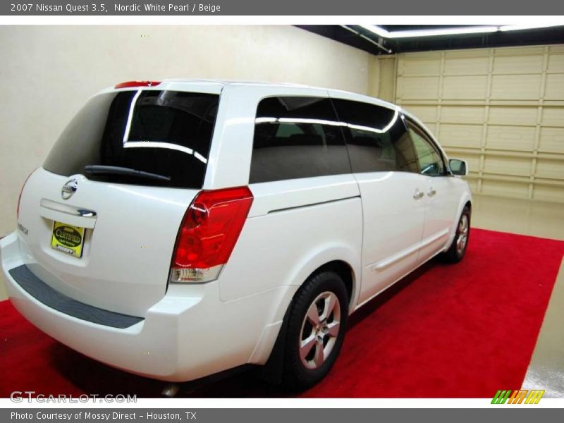 Nordic White Pearl / Beige 2007 Nissan Quest 3.5