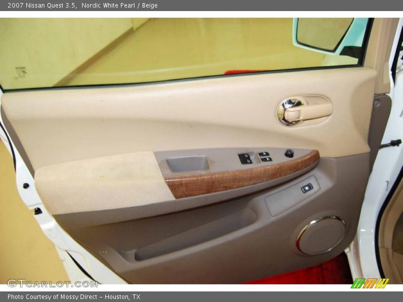 Nordic White Pearl / Beige 2007 Nissan Quest 3.5