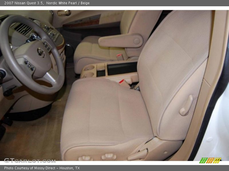 Nordic White Pearl / Beige 2007 Nissan Quest 3.5