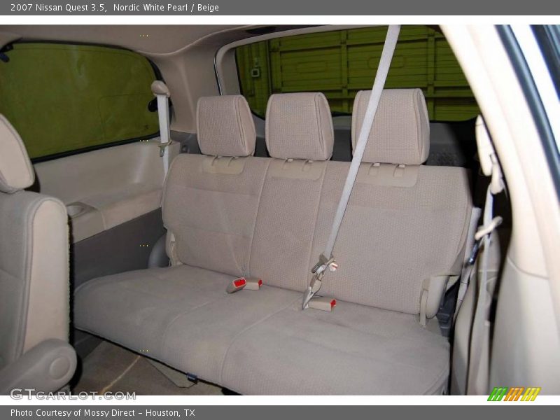Nordic White Pearl / Beige 2007 Nissan Quest 3.5