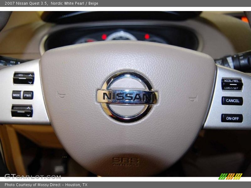 Nordic White Pearl / Beige 2007 Nissan Quest 3.5