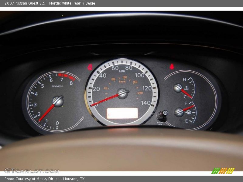 Nordic White Pearl / Beige 2007 Nissan Quest 3.5