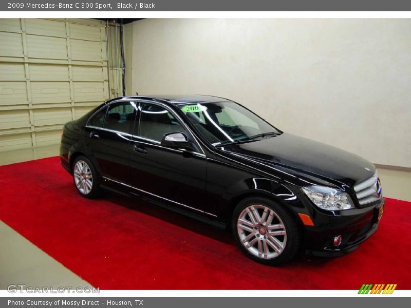 Black / Black 2009 Mercedes-Benz C 300 Sport