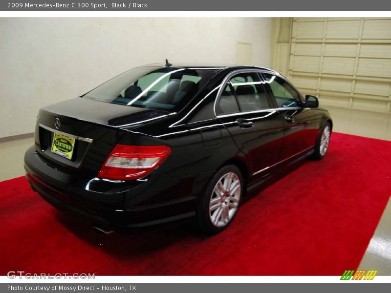 Black / Black 2009 Mercedes-Benz C 300 Sport