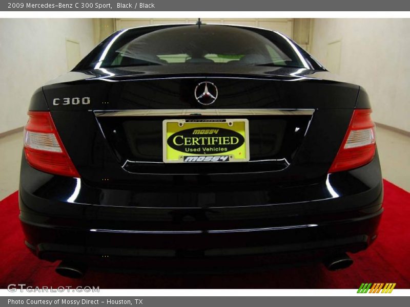 Black / Black 2009 Mercedes-Benz C 300 Sport