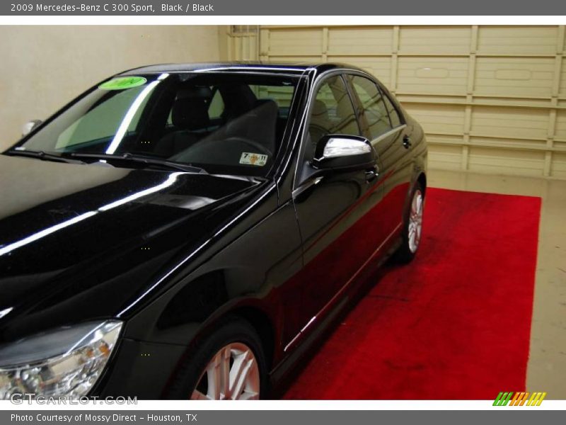 Black / Black 2009 Mercedes-Benz C 300 Sport
