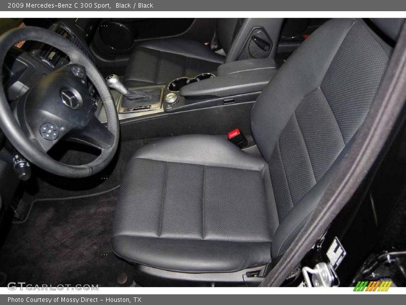 Black / Black 2009 Mercedes-Benz C 300 Sport