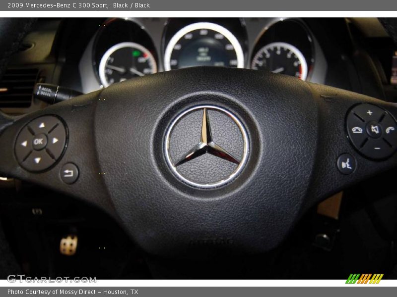 Black / Black 2009 Mercedes-Benz C 300 Sport