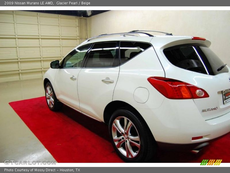 Glacier Pearl / Beige 2009 Nissan Murano LE AWD
