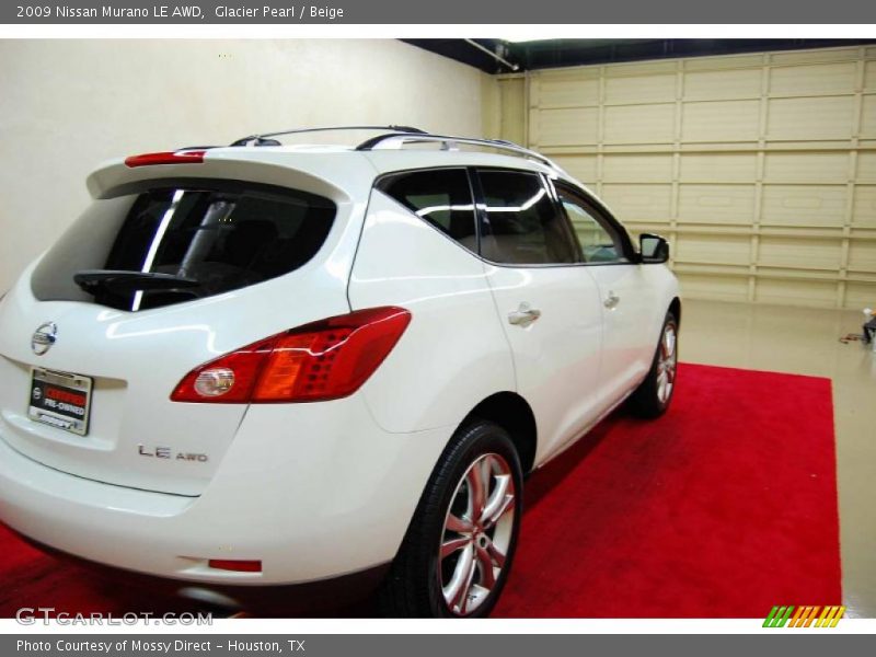 Glacier Pearl / Beige 2009 Nissan Murano LE AWD