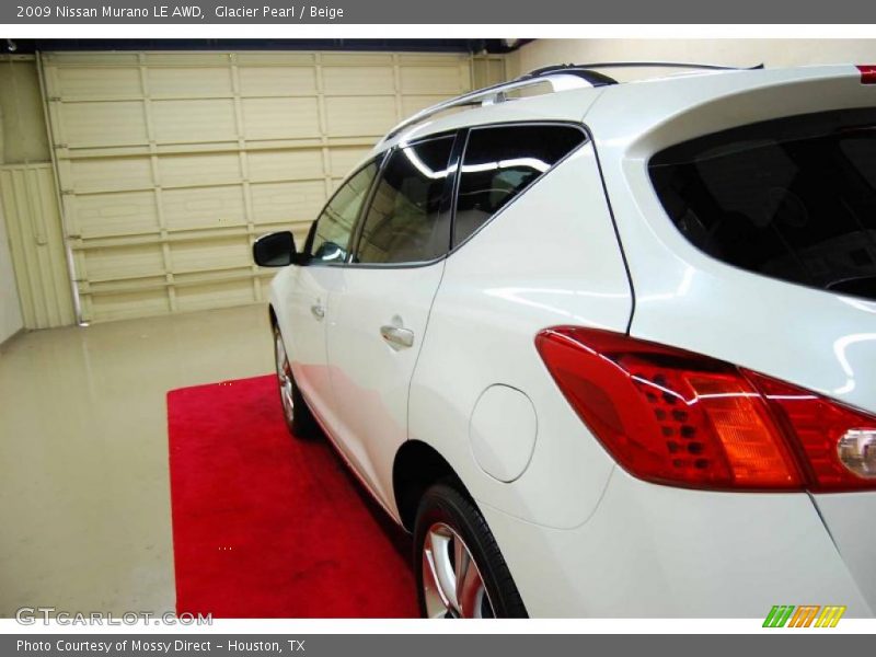 Glacier Pearl / Beige 2009 Nissan Murano LE AWD