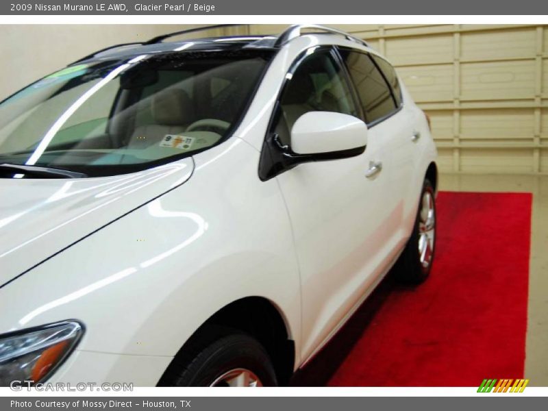 Glacier Pearl / Beige 2009 Nissan Murano LE AWD