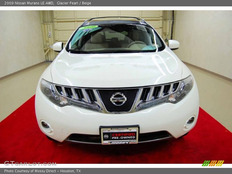 Glacier Pearl / Beige 2009 Nissan Murano LE AWD