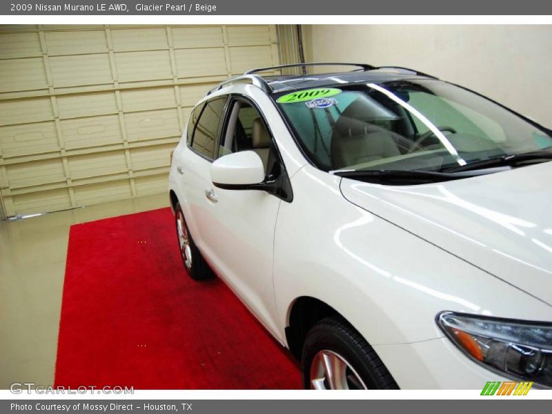 Glacier Pearl / Beige 2009 Nissan Murano LE AWD