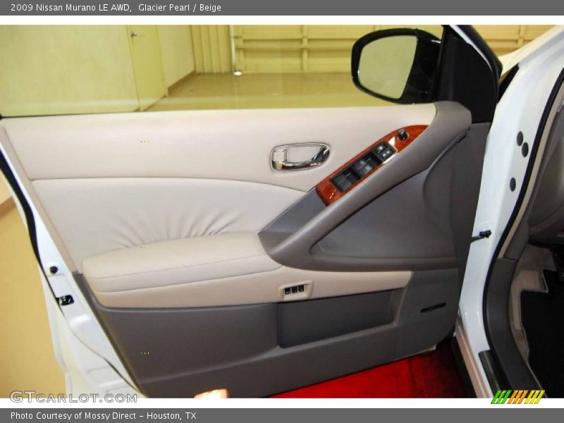Glacier Pearl / Beige 2009 Nissan Murano LE AWD