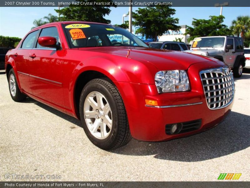 Inferno Red Crystal Pearlcoat / Dark Slate Gray/Light Graystone 2007 Chrysler 300 Touring