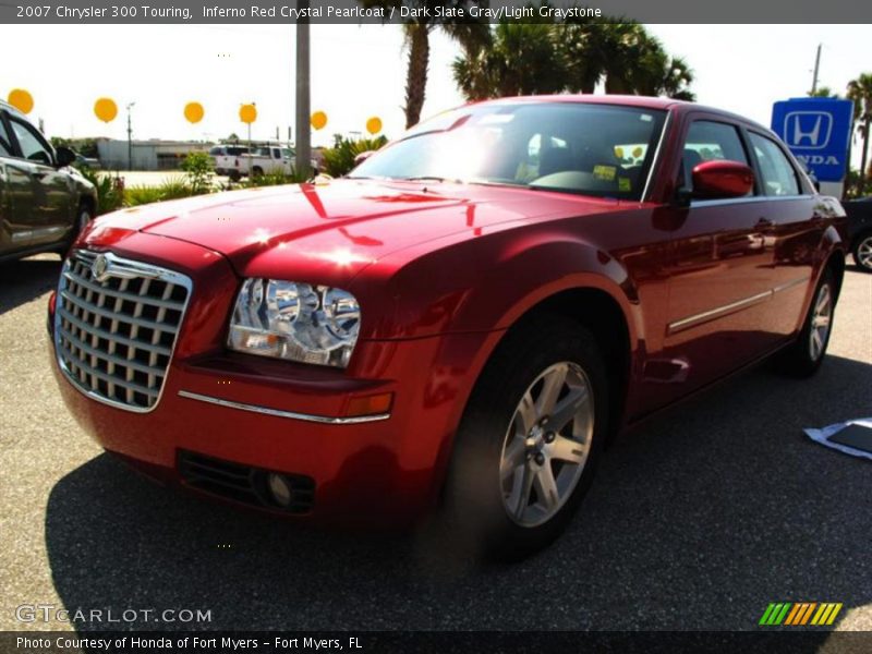 Inferno Red Crystal Pearlcoat / Dark Slate Gray/Light Graystone 2007 Chrysler 300 Touring