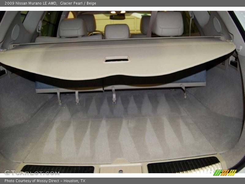 Glacier Pearl / Beige 2009 Nissan Murano LE AWD