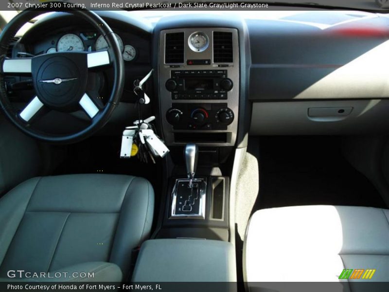 Inferno Red Crystal Pearlcoat / Dark Slate Gray/Light Graystone 2007 Chrysler 300 Touring