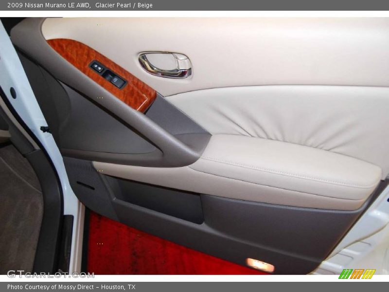 Glacier Pearl / Beige 2009 Nissan Murano LE AWD
